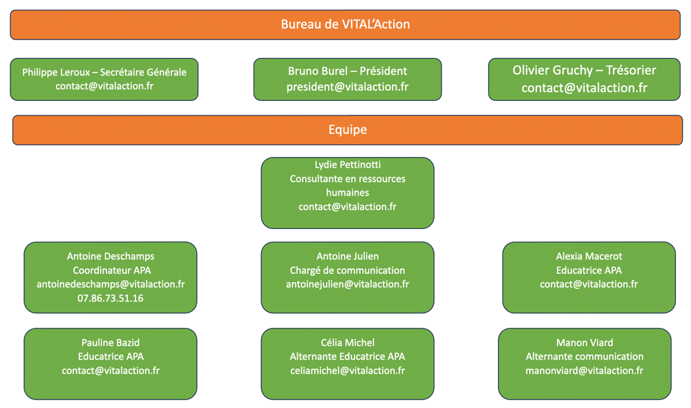 Organigrame vital action